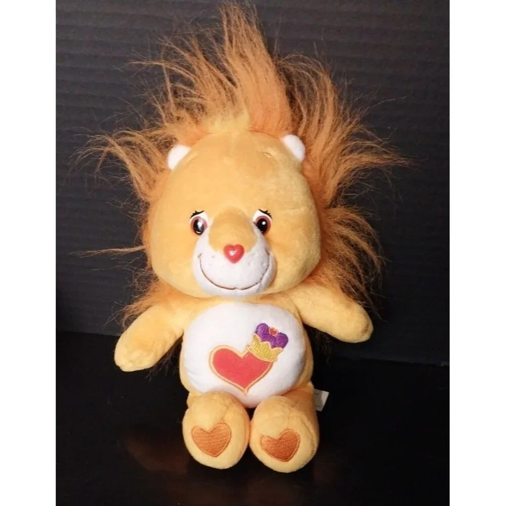 2004 Brave Heart Lion Plush Care Bears Cousins Tangerine Stuffed Animal 9